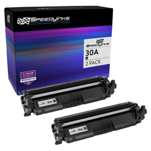 speedyinks compatible replacements for hp 30a cf230a 30x cf230x toner cartridge (black, 2-pack) for use in hp laserjet pro: m203d, m203dn, m203dw, mfp m227d, mfp m227fdn, mfp m227fdw, mfp m227sdn