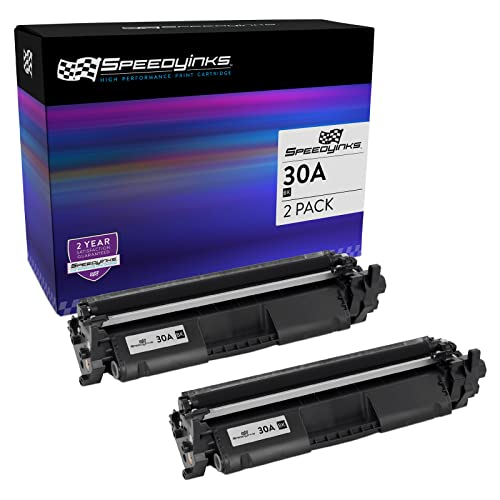 SPEEDYINKS Compatible Replacements for HP 30A CF230A 30X CF230X Toner Cartridge (Black, 2-Pack) for use in HP Laserjet Pro: M203d, M203dn, M203dw, MFP M227d, MFP M227fdn, MFP M227fdw, MFP M227sdn