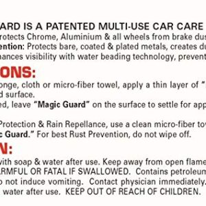 Magic Guard – Best Wheel Wax – Sealant & Protection for All Wheels – Easy Removal of Brake Dust & Road Grime - Hydrophobic – Acid, Corrosion & Moisture Resistant – Made in USA – 8 oz 