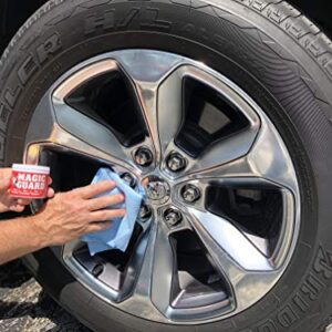 Magic Guard – Best Wheel Wax – Sealant & Protection for All Wheels – Easy Removal of Brake Dust & Road Grime - Hydrophobic – Acid, Corrosion & Moisture Resistant – Made in USA – 8 oz 