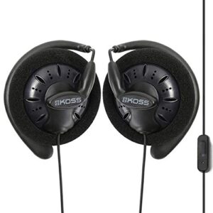 massdrop x koss ksc75x on-ear portable headphones with in-line microphone, midnight blue