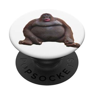 uh oh stinky poop meme funny monkey popsockets popgrip: swappable grip for phones & tablets