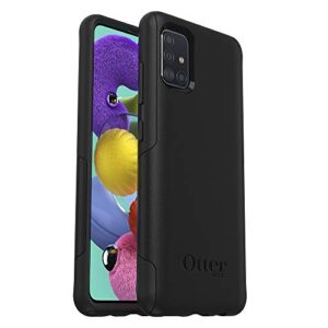 otterbox samsung galaxy a51 (4g only, not compatible with any 5g device) commuter series lite case - black, slim & tough, pocket-friendly, with open access to ports and speakers (no port covers),