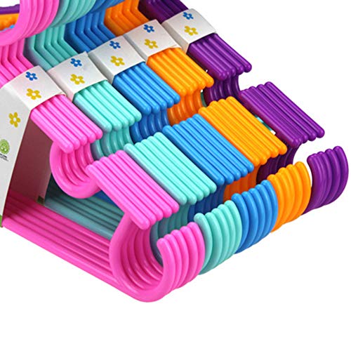 heaven2017 5 Pieces Kids Clothes Hangers Baby Trouser Coat Drying Rack Plastic Hangers for Baby Clothes Blue