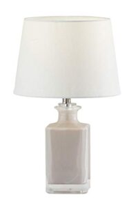adesso sl3996-03 table lamp, light purple glass