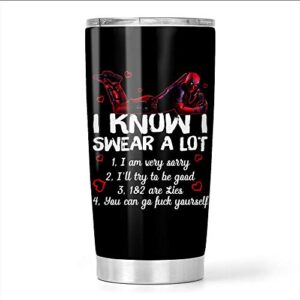 dead-pool i know i swear a lot you can go fuck yourself stainless steel tumbler 20oz travel mug