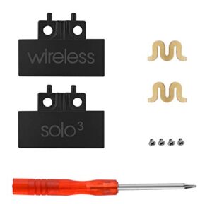 hinge replacement solo 3 headband connector repair kit parts compatible with beats by dr dre solo 3.0 wireless a1796 on-ear headphones (matte black)