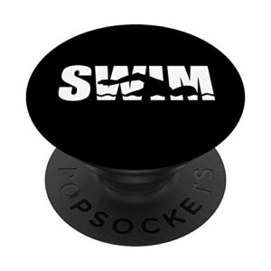swim swimmer popsockets popgrip: swappable grip for phones & tablets
