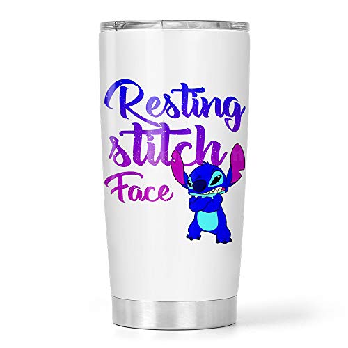 Resting Stitch Face Stainless Steel Tumbler 20oz Travel Mug