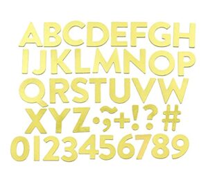 teresa collins, gold magnetic alphabet set, magnet board magnets - 70+ letters, numbers, and characters