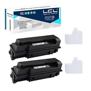 lcl compatible toner cartridge replacement for kyocera tk362 tk-362 1t02j20us0 fs-4020dn (2-pack black)