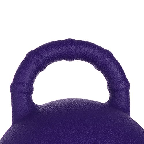 Injoyo 28cm Equine Sports Rubber Jolly Ball Scented Horse Play Toy with Handle - Purple