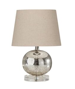 adesso simplee globe table lamp brushed steel
