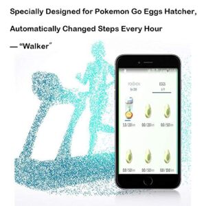Steps Counter Compatible for Pokemon Go Walker, Poke Ball Plus Pokemon go Pedometer, Smart Watch, Two Phone Shaker, Phone Swing, Gotcha 2, Pokemon Brush, Automatic Egg Hatcher Earn Steps by USB