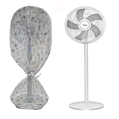 LiXiongBao Standing Round Fan Dust-Proof Cover,Electric Fan Dust Cover Guard Protector Electrical Appliances Plastic Guard household Floor Fan Cover Protective Cover,Floor Fan Not Included