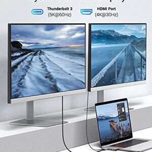 USB C Adapter for MacBook Pro 2020, MacBook Adapter HDMI, MacBook Air M1 USB Multiport USB C Hub with 4K HDMI, Thunderbolt 3, for MacBook Pro 13"-16" 2021-2016, MacBook Air 2021-2018