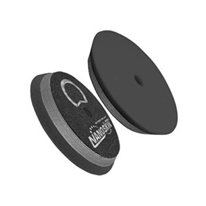 6" hd hybrid foam pad - finishing - black [naa-hdhfp-65]
