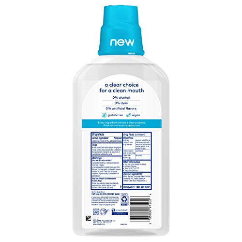 Colgate Zero for Healthy Gums Alcohol Free Mouthwash with CPC (Cetylpyridinium Chloride), Natural Spearmint - 515 mL, 17.4 Fluid Ounce