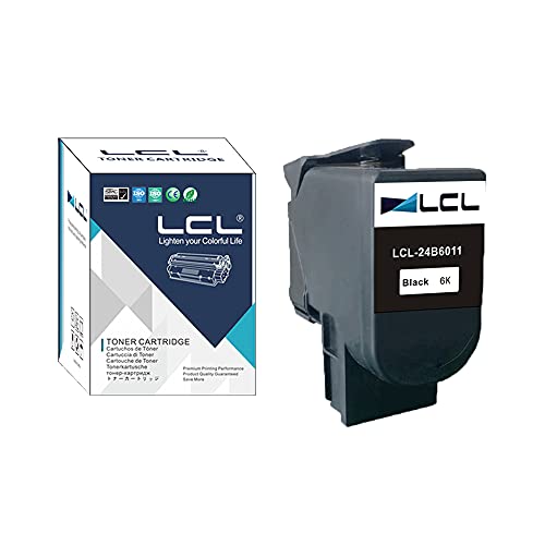 LCL Compatible Toner Cartridge Replacement for Lexmark 24B6011 6000 Pages XC2130 XC2132 (1-Pack Black)