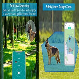 PetFon Pet GPS Tracker, No Monthly Fee, Real-Time Tracking Collar Device, APP Control For Dogs And Pets Activity Monitor(Only For Dog)