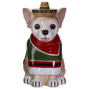 pacific giftware mexican chihuahua ceramic cookie jar