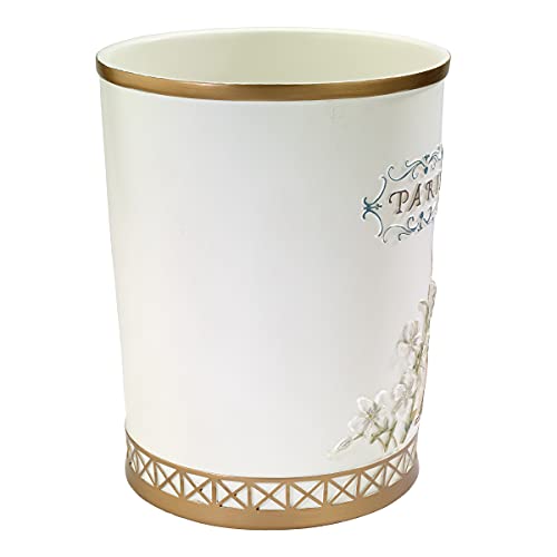 Avanti Linens Paris Botanique Collection, Wastebasket, Multicolor