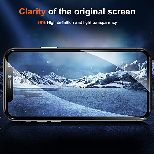 UniqueMe [4 Pack] compatible with iPhone 11 Pro Max 6.5 - inch, 2 Pack Privacy Screen Protector Tempered Glass and 2 Pack Camera Lens Protector, Anti Spy Bubble Free Case Friendly - Precise Cutout