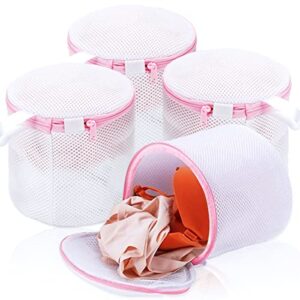 jmexsuss premium laundry bag mesh wash bags for wash bras lingerie and delicates with premium zipper (4 set)