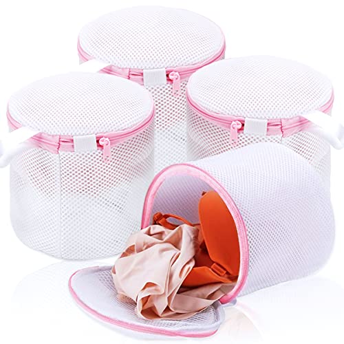 JMEXSUSS Premium Laundry Bag Mesh Wash Bags for Wash Bras Lingerie and Delicates with Premium Zipper (4 Set)