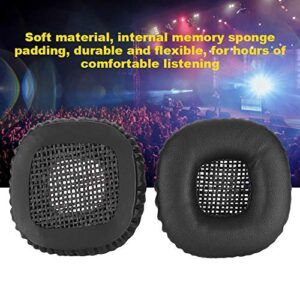 ASHATA Replacement Earpad Ear Pad Cushion for Marshall Major II, Replacement Ear Pads Cushion Kit 1 Pair Replacement Memory Soft Sponge Form Earphone Sleeve Earmuff Case(Black)