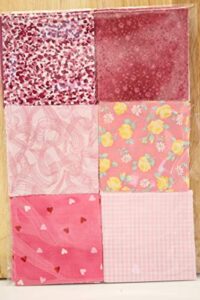 mini charm packs - quilt making - sunrise ridge concepts (mini pinks)