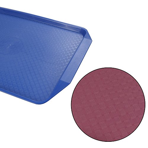 EudokkyNA Colored Service Tray Set of 6, Fast Food Plastic Trays