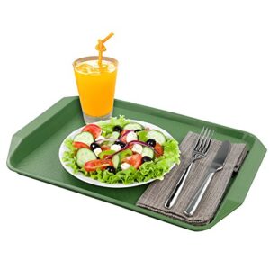 EudokkyNA Colored Service Tray Set of 6, Fast Food Plastic Trays