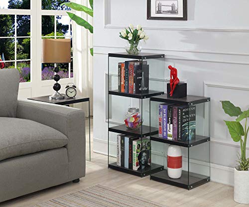 Convenience Concepts SoHo 4 Tier Tower Bookcase, Weathered Gray