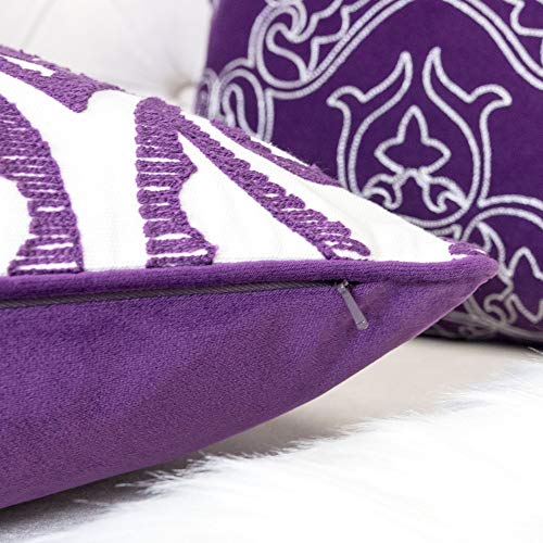 Homey COZY 82018-Aria Accent Pillow, Single, Purple