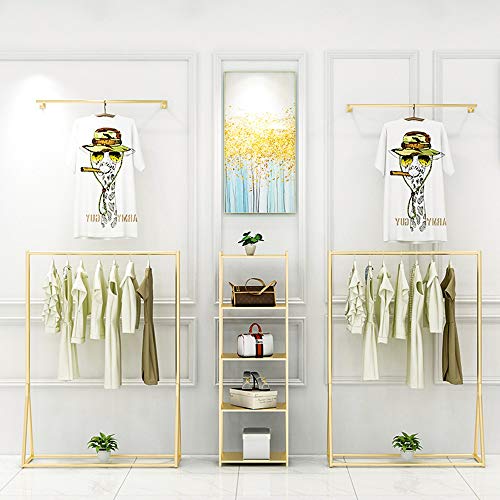 Iron Wall Clothes Rail,Simple Wild Durable, Practical and Convenient/Golden / 120cm