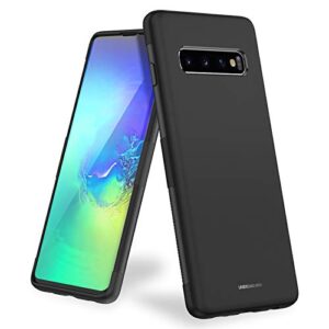 unbreakcable case for samsung galaxy s10 – soft frosted tpu ultra-slim stylish protective cover for 6.1-inch samsung galaxy s10 [drop protection, non-slip] – black