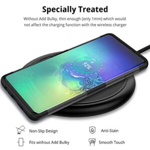 UNBREAKcable Case for Samsung Galaxy S10 – Soft Frosted TPU Ultra-Slim Stylish Protective Cover for 6.1-inch Samsung Galaxy S10 [Drop Protection, Non-Slip] – Black