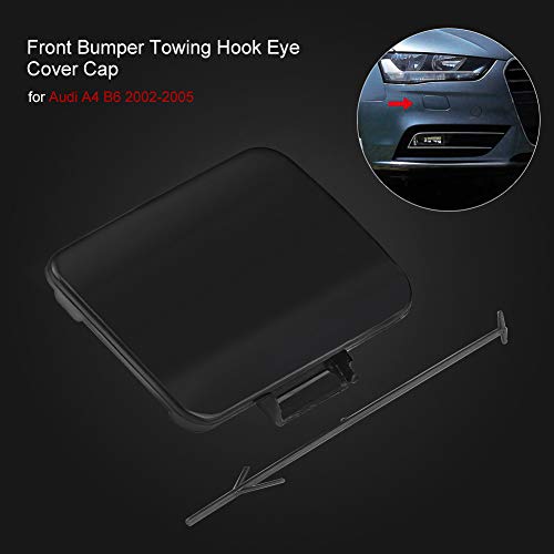 Tow Hook Cover,Front Bumper Towing Hook Eye Cover Cap for A4 B6 2002-2005 8E0807241C