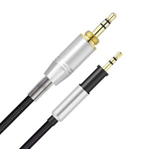 QKIIP k450 Cable,Replacement Audio Cord Compatible with AKG K450 K451 K452 K480 Q460 Headphones(3.9ft/Black)