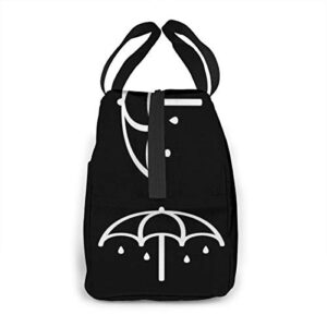 Nicokee Bring Me To The Horizon Black Insulated Lunch Bag For Men Women Office/Picnic/Fishing Tote Bag