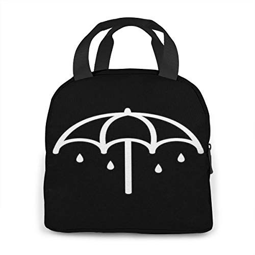 Nicokee Bring Me To The Horizon Black Insulated Lunch Bag For Men Women Office/Picnic/Fishing Tote Bag