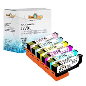 houseoftoners remanufactured ink cartridge replacement for epson 277 xl 277xl for expression xp-850 xp-860 xp-950 xp-960 xp-970 (1b/1c/1m/1y/1-lt. cyan/1-lt. magenta, 6pk)