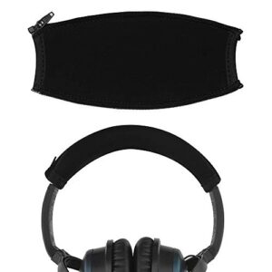 mmobiel replacement headband cover cushion headphones protector compatible with bose quietcomfort qc15 qc2 (black)
