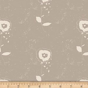 art gallery fabrics art gallery le vintage chic picturesque bloom fabric, taupe