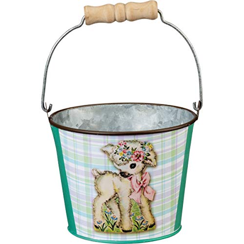 Primitives by Kathy Happy Easter Decorative Bucket Set