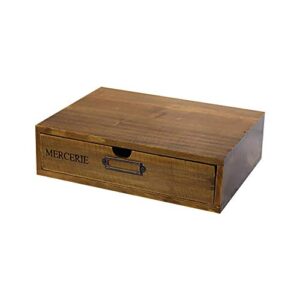 Ochine Creative Drawer-Type Cosmetic Storage Box Retro Old Style Wooden Multifunctional Desktop Storage Box