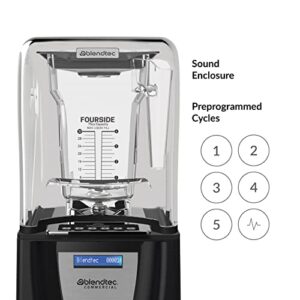 Blendtec Connoisseur 825 Professional Blender, FourSide and WildSide+ Jar BUNDLE, Blendtec Q Series Sound Enclosure, Industries Strongest Professional-Grade Power, 30 Pre-programmed Cycles