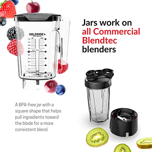 Blendtec Connoisseur 825 Professional Blender, FourSide and WildSide+ Jar BUNDLE, Blendtec Q Series Sound Enclosure, Industries Strongest Professional-Grade Power, 30 Pre-programmed Cycles