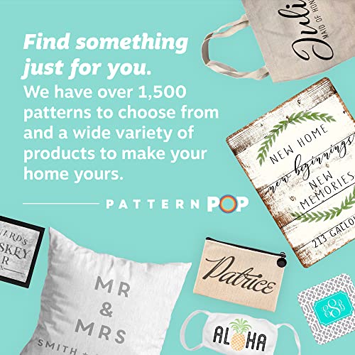 Pattern Pop Personalized Infinity Symbol Couples Mini Throw Pillow - Measures 9.5 Inches X 9.5 Inches (Insert is Included) Complete Very Small Throw Pillow